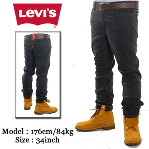 Levi`s 511 / 2WAY ストレッチ デニムパンツ 【スモークブラックウォッシュ】(サイズ：28)〔 アメージング 通販 服 〕