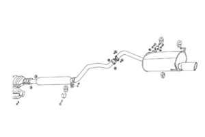 納品先限定 FUJITSUBO フジツボ レガリスR マフラー HP10 プリメーラ 2.0 H2.2～H7.9 760-12412
