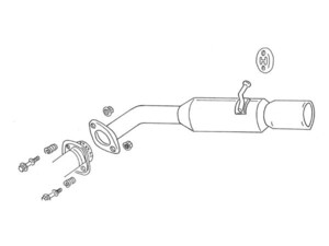 納品先限定 FUJITSUBO フジツボ ワゴリス マフラー MCU20W クルーガー 3.0 2WD マイナー後 H15.8～H19.6 460-27523