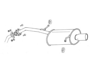 納品先限定 FUJITSUBO フジツボ ワゴリス マフラー DW3W デミオ 1.3 H10.9～H11.12 450-41512