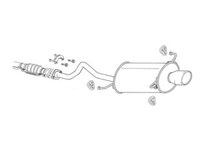 納品先限定 FUJITSUBO フジツボ ワゴリス マフラー TCR11G エスティマ ルシーダ/エミーナ 2WD H4.1～H12.1 450-27113