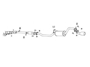 納品先限定 FUJITSUBO フジツボ レガリスK マフラー H46A トッポBJ ターボ 4WD H10.10～H13.2 460-30313