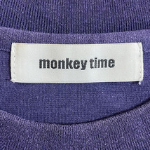 ★monkey time 胸ポケット Tシャツ ユナイテッドアローズ パープル_画像7