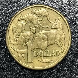 ★世界 海外 外国 コイン 硬貨！1984年！オーストラリア 1ドル/1DOLLAR 1枚！エリザベス2世 カンガルー AUSTRALIA！★管理番号1394