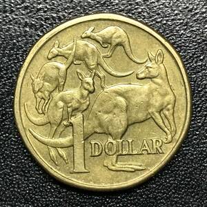 ★世界 海外 外国 コイン 硬貨！1984年！オーストラリア 1ドル/1DOLLAR 1枚！エリザベス2世 カンガルー AUSTRALIA！★管理番号1397