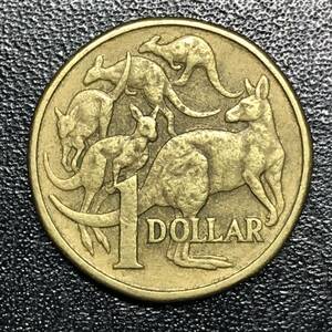 ★世界 海外 外国 コイン 硬貨！1985年！オーストラリア 1ドル/1DOLLAR 1枚！エリザベス2世 カンガルー AUSTRALIA！★管理番号1552