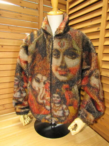 M1△819【Supreme シュプリーム】19FW AW Ganesh Faux Fur Jacket ガネーシャ ファージャケットブラック SIZE S