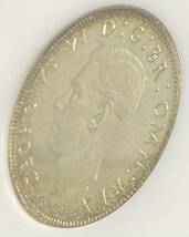 【凛々しい横顔・非常に高品質な状態は珍しい】1937年イギリスジョージⅥ世フローリン2シリング銀貨/PF64/NGC鑑定/良い状態のコインは稀。_画像5