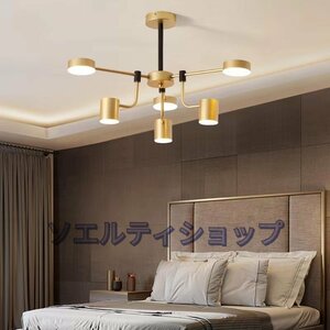  strongly recommendation * Northern Europe manner 6 light pendant light chandelier LED lamp ceiling lighting equipment ceiling light Gold light cover 