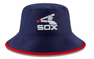 ラスト1 USA正規品 NEWERA ニューエラ WHITESOX ホワイトソックス HEX BUCKETHAT バケットハット フリーサイズ MLB バッターマン 紺