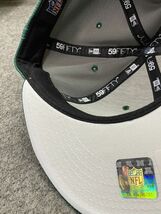 【7.1/2】 限定 100周年記念モデル NEWERA ニューエラ NY ニューヨーク Jets ジェッツ 緑 59Fifty キャップ 帽子 NFL アメフト USA正規品_画像6