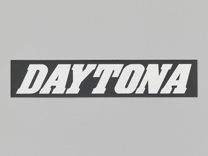 デイトナ 21276 DAYTONA ステッカー 黒/銀(文字) 150mm×30mm 角ステッカー ロゴ シール