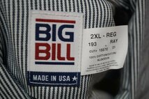 ★BIG BILL ヒッコリーワークシャツ MADE IN USA デッドストック_画像2