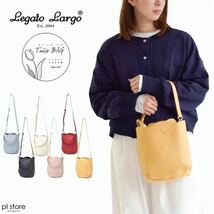 レガートラルゴ トートバッグ チューリップ 2WAY トートバッグ Legato Largo チューリップバッグ 大人 通勤バッグ ファスナー LGF 3094_画像1