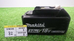 充電回数82回 ◇ マキタ バッテリー BL1830B 18V 3.0Ah 充電工具 リチウムイオン電池 傷や汚れあり 中古品