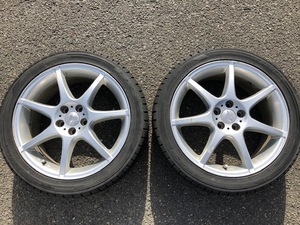 YS CORPORATION 7スポーク社外アルミ +48 5H100 215/45R17バリ山スタッドレスダンロップ DSX-2レガシィ インプレッサ BRZ 86 PRIUSプリウス