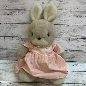 [ secondhand goods ] sun Arrow ... soft toy approximately 46cm SUN ARROW Showa Retro Vintage . rabbit beige color 