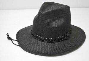  with knitting obi / mesh / ton gallon / Western hat /BK