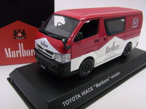 ★入手困難!★TOYOTA HIACE Marlboro version 1/43【200系 ハイエース マルボロ バージョン】★極美品!★検:非売品 タバコ仕様 赤マル