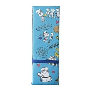  Asahi .. Snoopy mobile cushion new goods compact cushion ........ folding type blue unused goods 