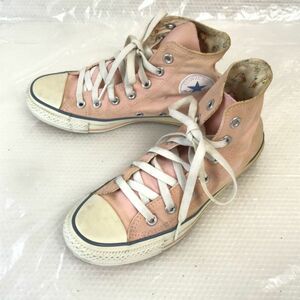 CONVERSE×earth music＆ecology★オールスター/ハイカットスニーカー【23.0/pink/ピンク】内側花柄/sneakers/Shoes/trainers◆WB82-8