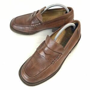 90s?/イタリア製★BARNEYS NEWYORK★本革/コインローファー【36/23.0-23.5/茶/BROWN】モカシン/スリッポン/ビジネス/dress shoes◆C-83