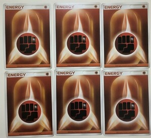 基本闘エネルギー　エネルギーカード　6枚セット　 基本とうエネルギー 基本エネルギー　ポケカ　2006