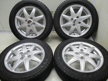 14インチ 8.5分山 155/65R14 4.5J+45 100 軽自動車 中古タイヤアルミホイール【4本セット】 送料無料(MA14-3439）_画像2