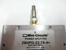 複数在庫　MINI-Circuits　Power Splitter　ZB4PD-22-75-4+　950-2050MHz　現状品_画像3