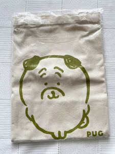 定価￥1980★即決★未開封・新品　ナガノマーケット　ワンカラーフラットトート　PUG　パグ　犬　いぬ　DOG　ちいかわ　CHIIKAWA