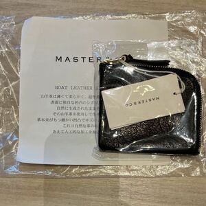 master&co. マスターアンドコー　ゴートレザーコインケース カードケース BLACK ユニセックス