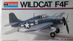 モノグラム/1/48/アメリカ海軍グラマンF4Fワイルドキャット戦闘機/未組立品