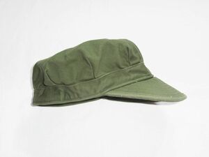 * 50s Vintage U.S.ARMY utility cap size7 1/4 OG-107 *USA old clothes 1958 year made cotton satin the US armed forces the truth thing military 40s 60s