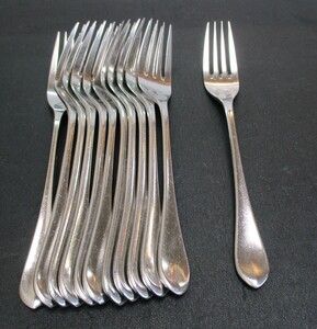* table Fork EBM 12 pcs set total length 21cmte-bru Fork Fork cutlery used *
