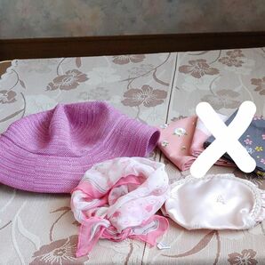 帽子、スカーフ、風呂敷、ポーチ