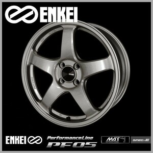 送料無料 ENKEI エンケイ パフォーマンスライン PF05 シルバー 15インチ 5.0J +45 4穴 PCD100 国産ホイール 4本セット 軽自動車