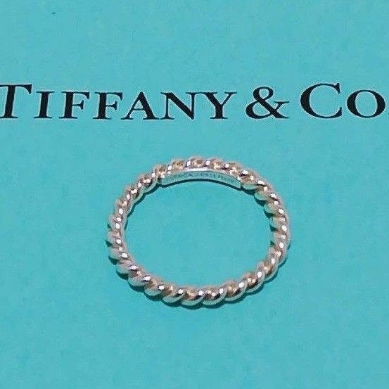 【希少】ティファニー ツイストリング　9号 指輪 TIFFANY&Co. 925シルバー 保存袋付き 廃盤