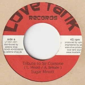 【REGGAE】Tribute To Sir Coxsone / Sugar Minott - Downbeat Special / Joseph Cotton & Sugar Minott [Love Tank (GE)] ya248