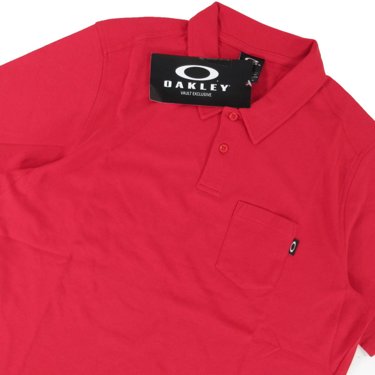 新品◇OAKLEY◇ストレッチ VITAL POLO バイタル ポロ S レッド