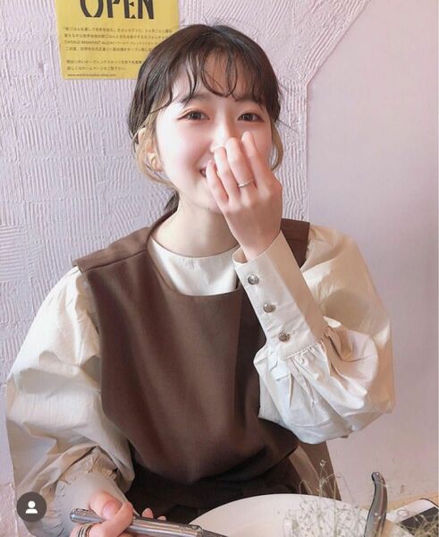 【 emmy 】blouse vest set