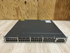 #6034-0321#2 ☆領収書可☆ 初期化済み Cisco シスコ WS-C3750X-48P-S V02 / C3KX-NM-1G (Ver12.2) スイッチ 発送サイズ:140＋予定