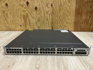 #6034-0321#3 ☆領収書可☆ 初期化済み Cisco シスコ WS-C3750X-48P-S V02 / C3KX-NM-1G (Ver12.2) スイッチ 発送サイズ:140＋予定