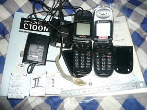  Motorola C100M black manual charge machine other Junk set that time thing rare amateur long-term keeping goods 