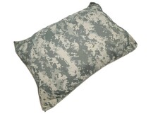 米軍放出品 陸軍 ACU 高反発ポリエステル枕 迷彩柄 寝具 寝袋 フィールドコット ピロー_画像2