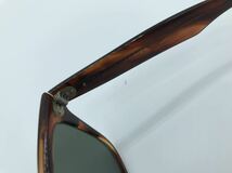 【美品】【B&L 】ボシュロムRay-Ban U.S.A. WAYFARER Ⅱ レイバン ウェイファーラーⅡ 鼈甲調　砂打ちメンズ サングラスsw5418br20230416_画像4