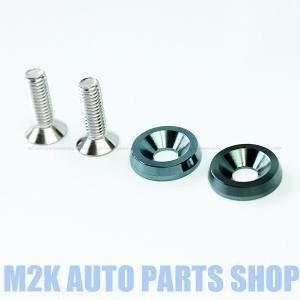 JDM aluminium fender washer number bolt [2 piece SET gray ] all-purpose number plate anti-theft mischief prevention free shipping 