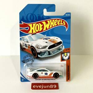 ホットウィール CUSTOM 18 FORD MUSTANG GT マスタング Gulf ガルフ ホワイト