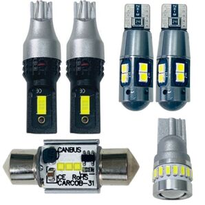 LA350/360S 新型 ミライース T10 LED ルームランプ 6点セット 車内灯 ウェッジ球 電球 ナンバー灯 バックランプ