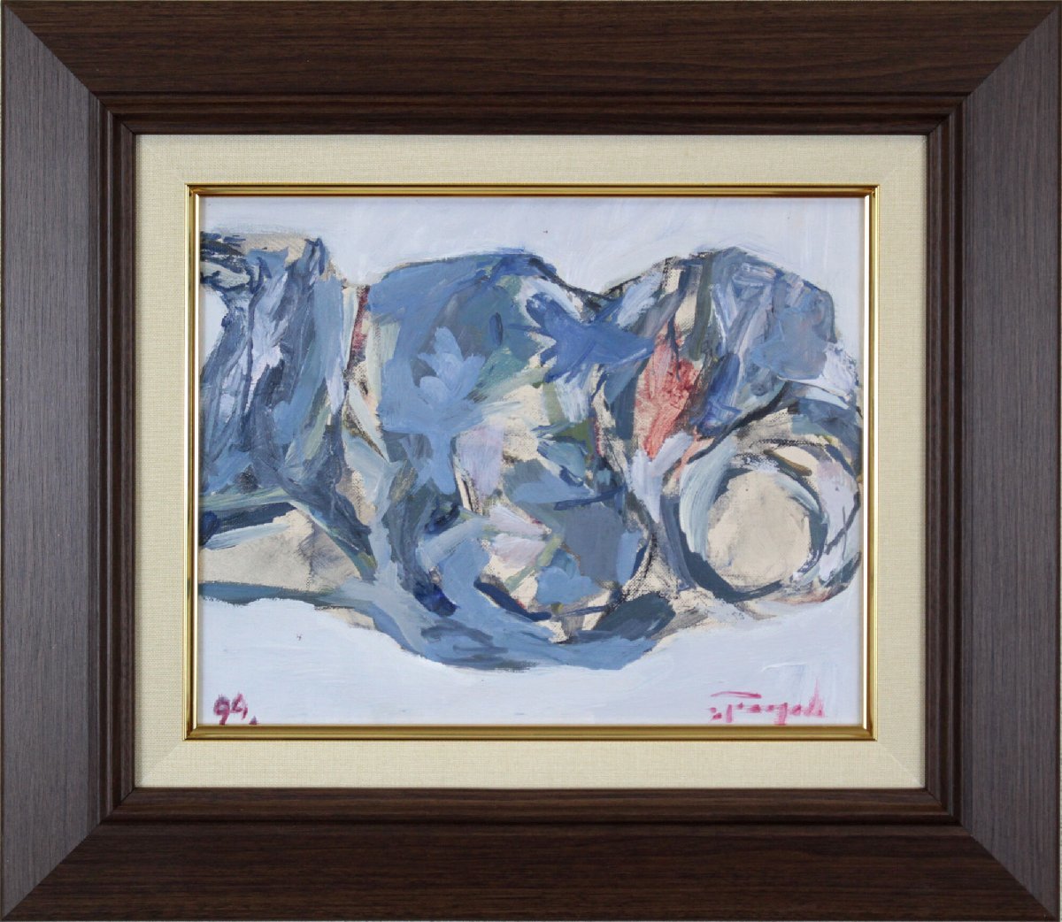 Pintura al óleo abstracta de Yoshio Kameyama [Auténtica garantizada] Pintura - Galería Hokkaido, Cuadro, Pintura al óleo, Pintura abstracta