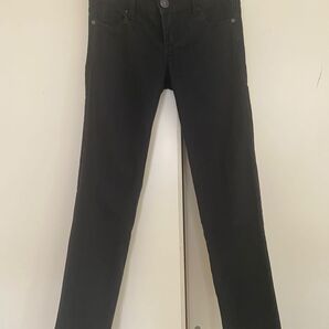 ローウエストパンツ 黒 【stradivarius】ZARA姉妹ブランド デニム S
